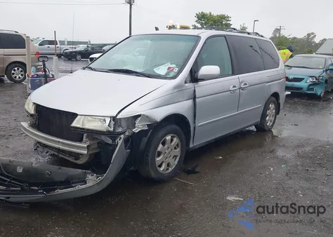 2004 Honda Odyssey Ex из США, поврежденный, VIN 5FNRL18684B024311